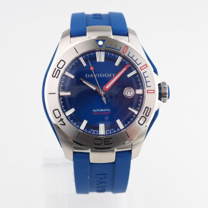 Швейцарський годинник Davidoff Velocity Diver Blue Dial Rubber Strap