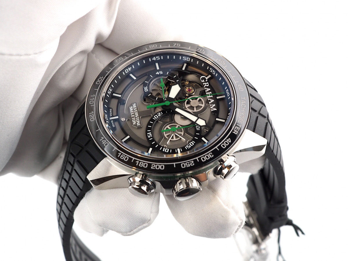 Швейцарские часы Graham Silverstone RS Skeleton Green