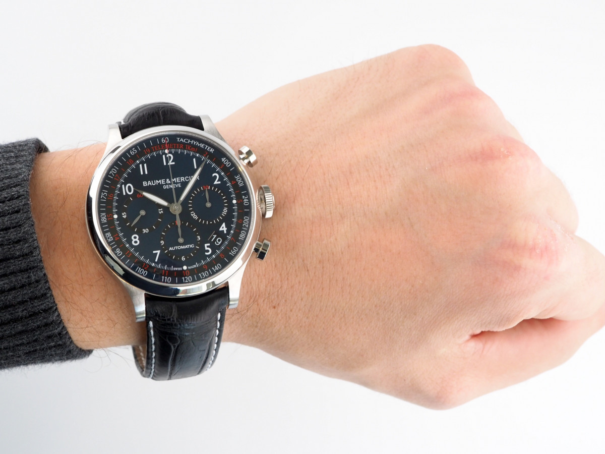 Швейцарские часы Baume & Mercier Capeland Chronograph Blue Dial