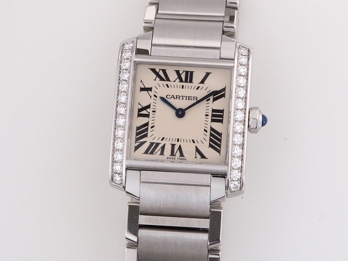 Swiss watch Cartier Tank Diamonds Medium