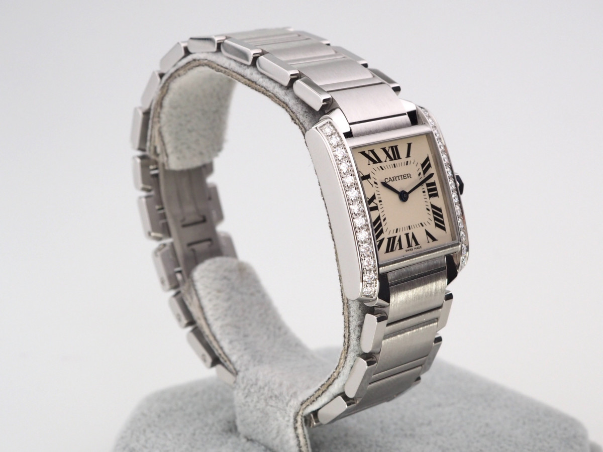 Swiss watch Cartier Tank Diamonds Medium