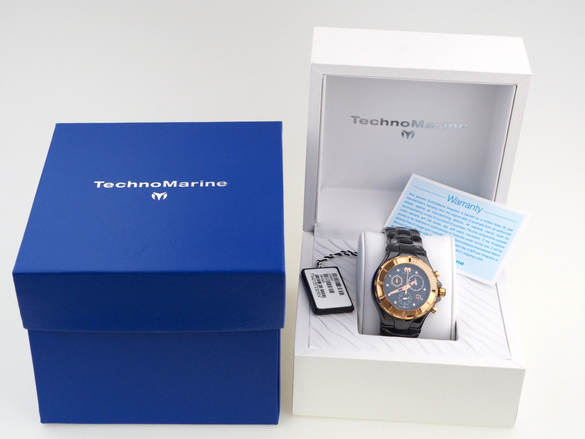 Швейцарские часы Technomarine Chronograph Cruise Black Diamonds