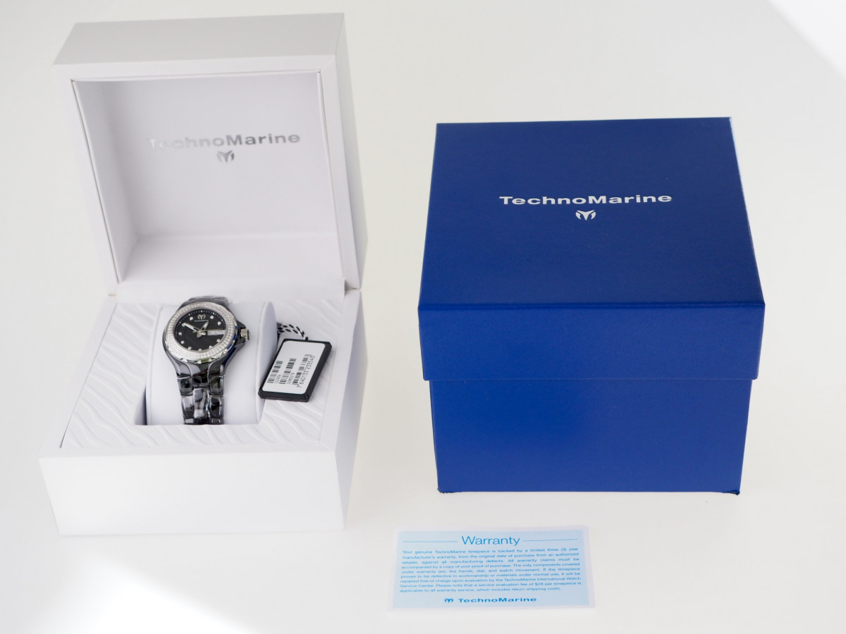 Швейцарские часы TechnoMarine Cruise Black Ceramic Diamonds