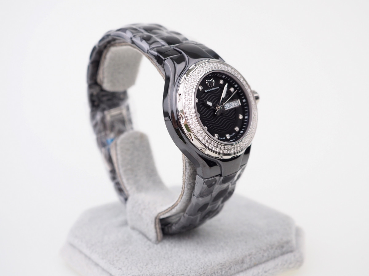 Швейцарские часы TechnoMarine Cruise Black Ceramic Diamonds