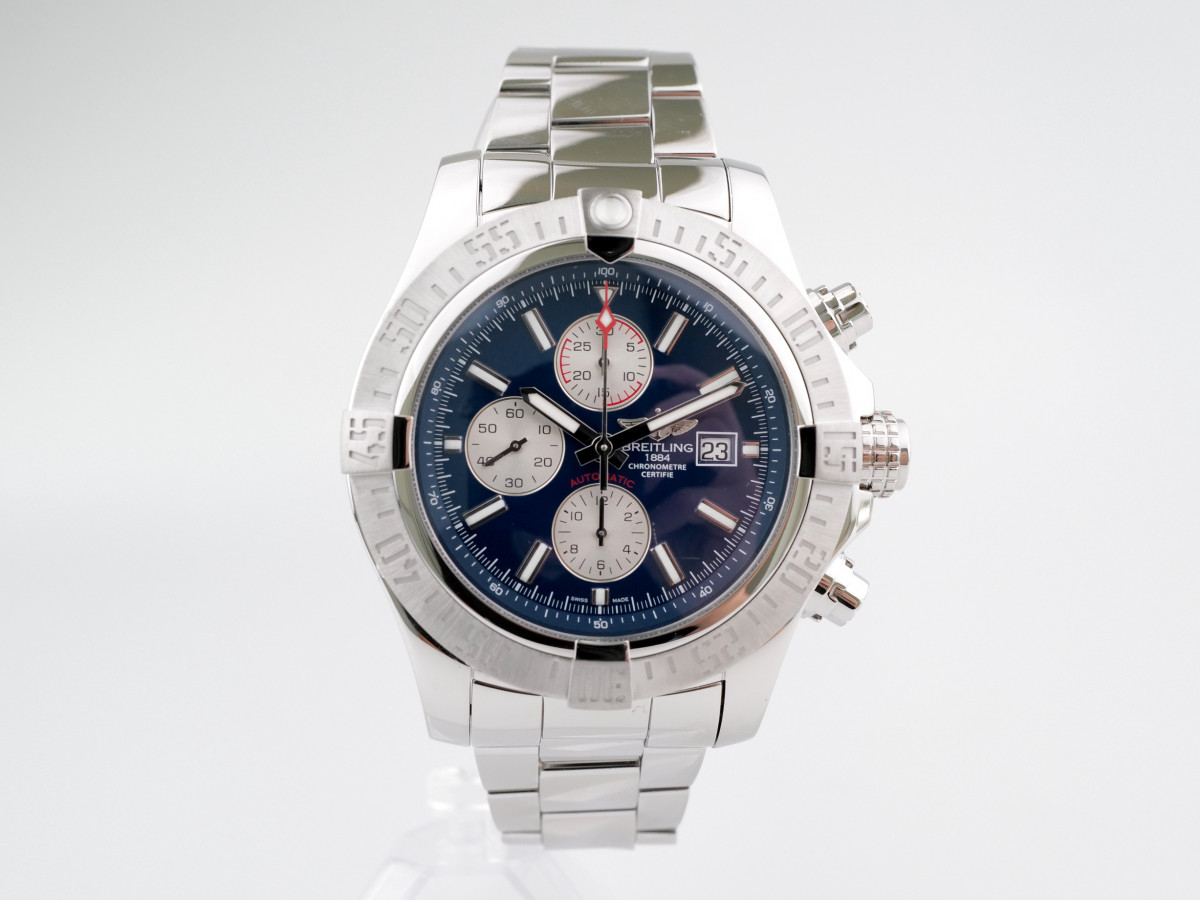 Swiss watch Breitling Super Avenger II Chronograph Blue Dial 48