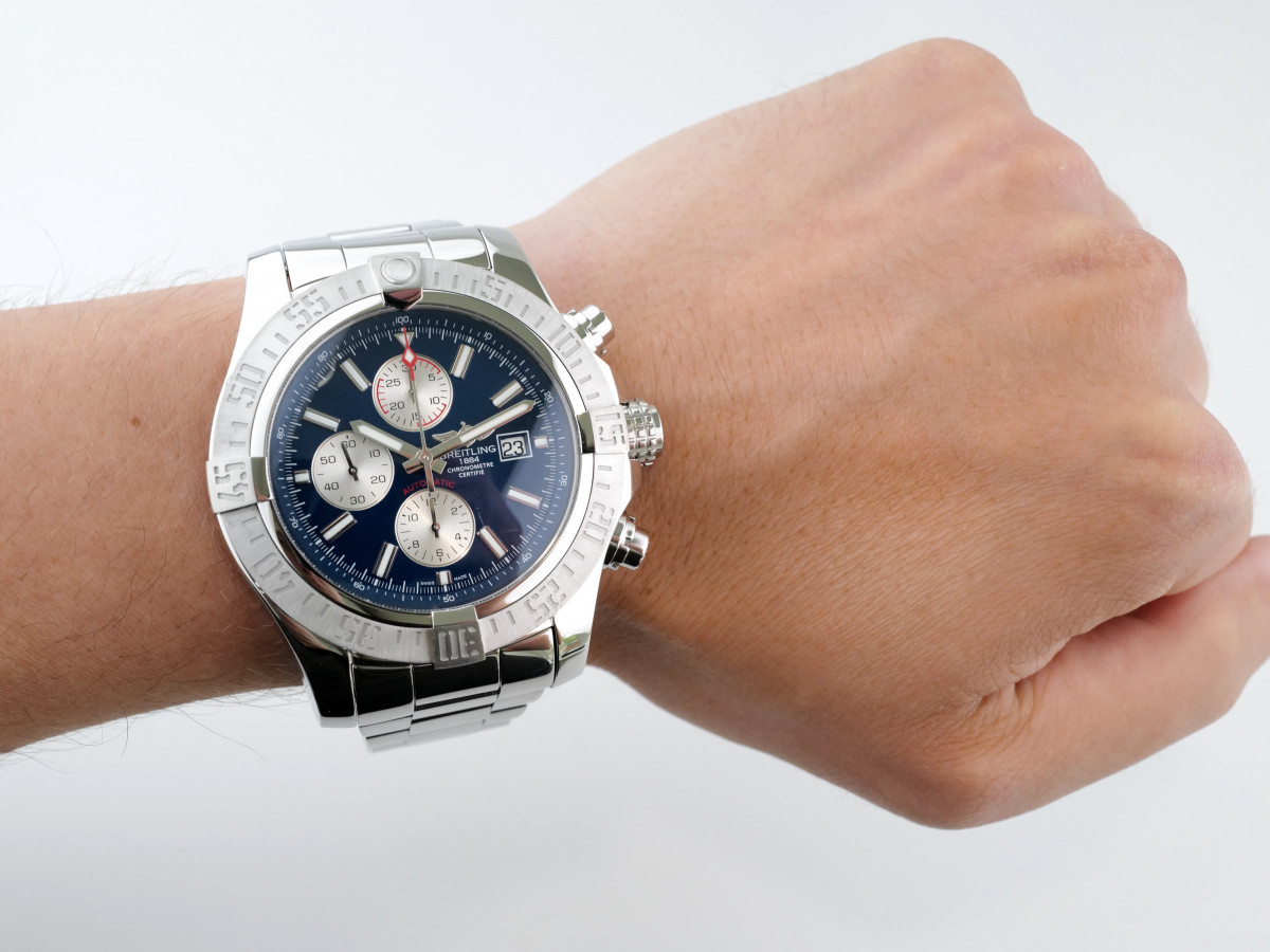 Swiss watch Breitling Super Avenger II Chronograph Blue Dial 48