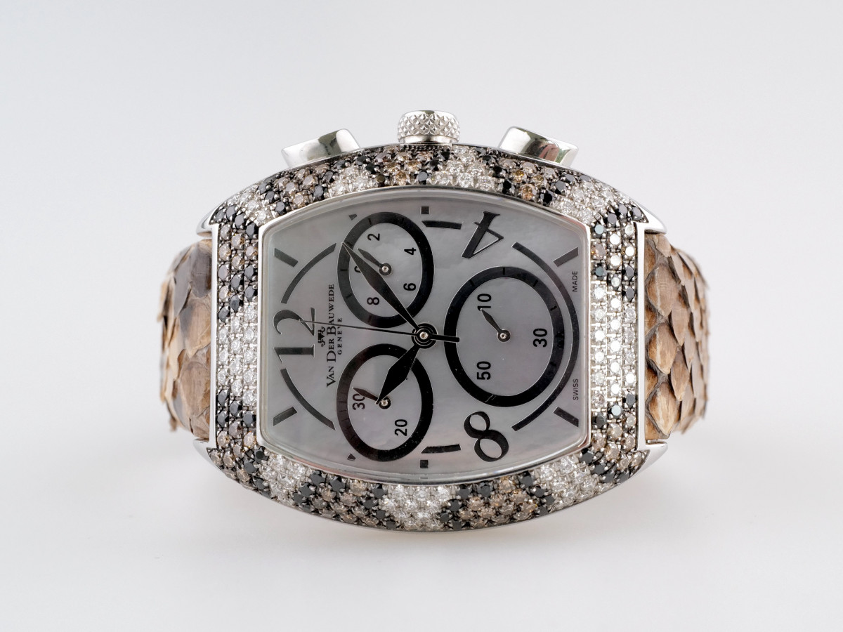 Швейцарський годинник Van Der Bauwede C65 Magnum XS Chrono Snake Diamonds