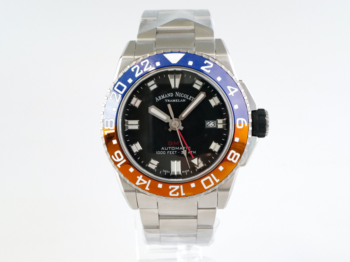 Швейцарские часы Armand Nicolet JS9 GMT Diver