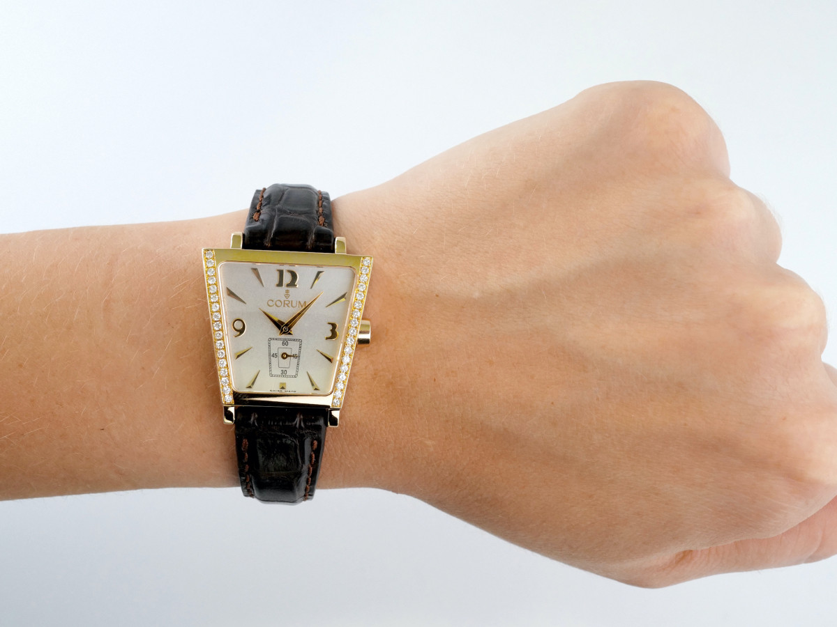 Swiss watch Corum Trapeze Gold Diamonds