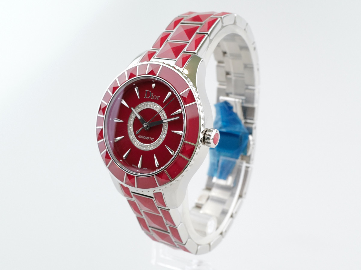 Швейцарские часы Dior Christal Automatic Diamonds Red Sapphire 38