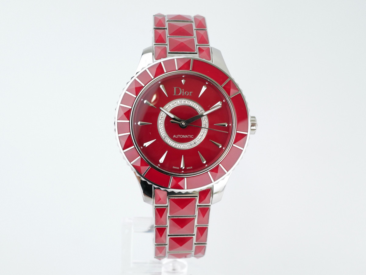 Швейцарские часы Dior Christal Automatic Diamonds Red Sapphire 38