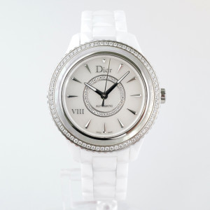 Швейцарские часы Dior VIII White Mother of Pearl Dial Ceramic