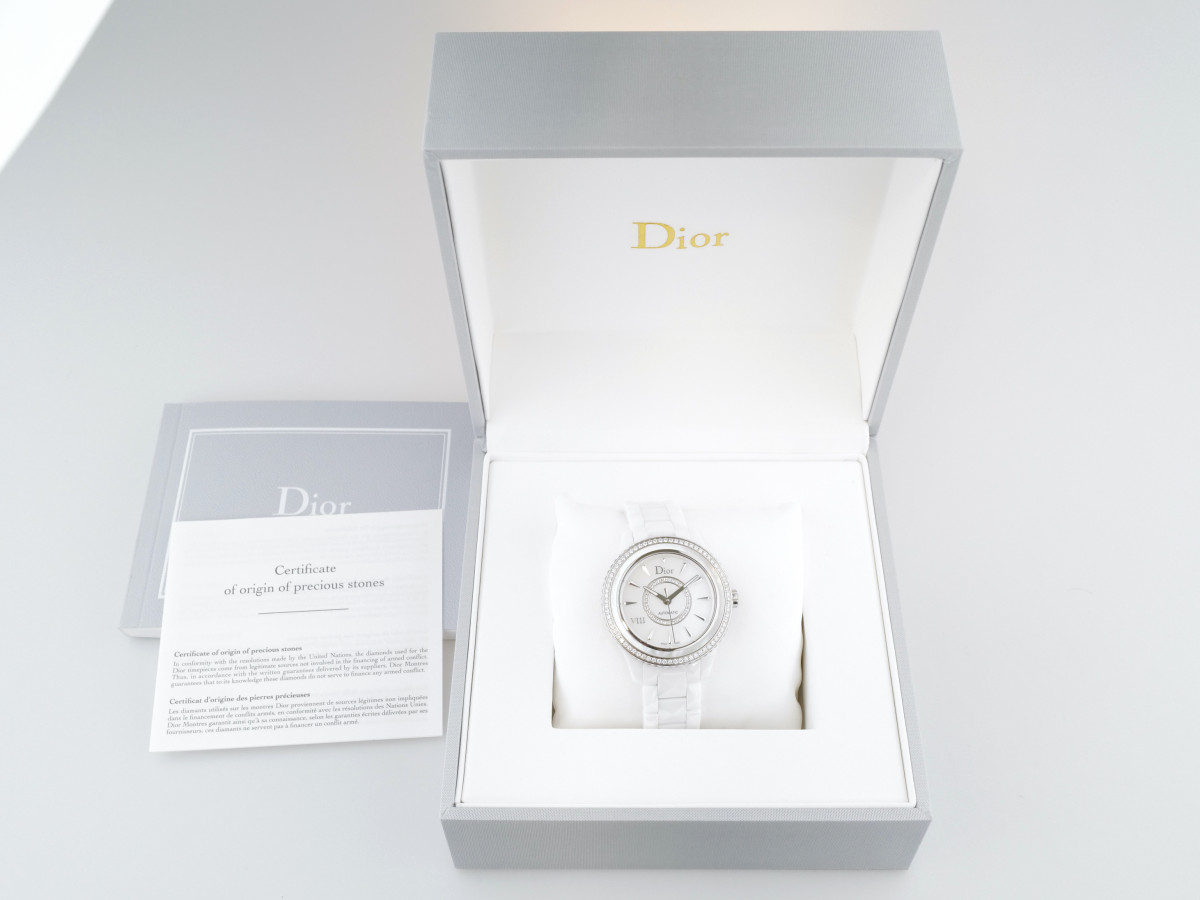 Швейцарские часы Dior VIII White Mother of Pearl Dial Ceramic