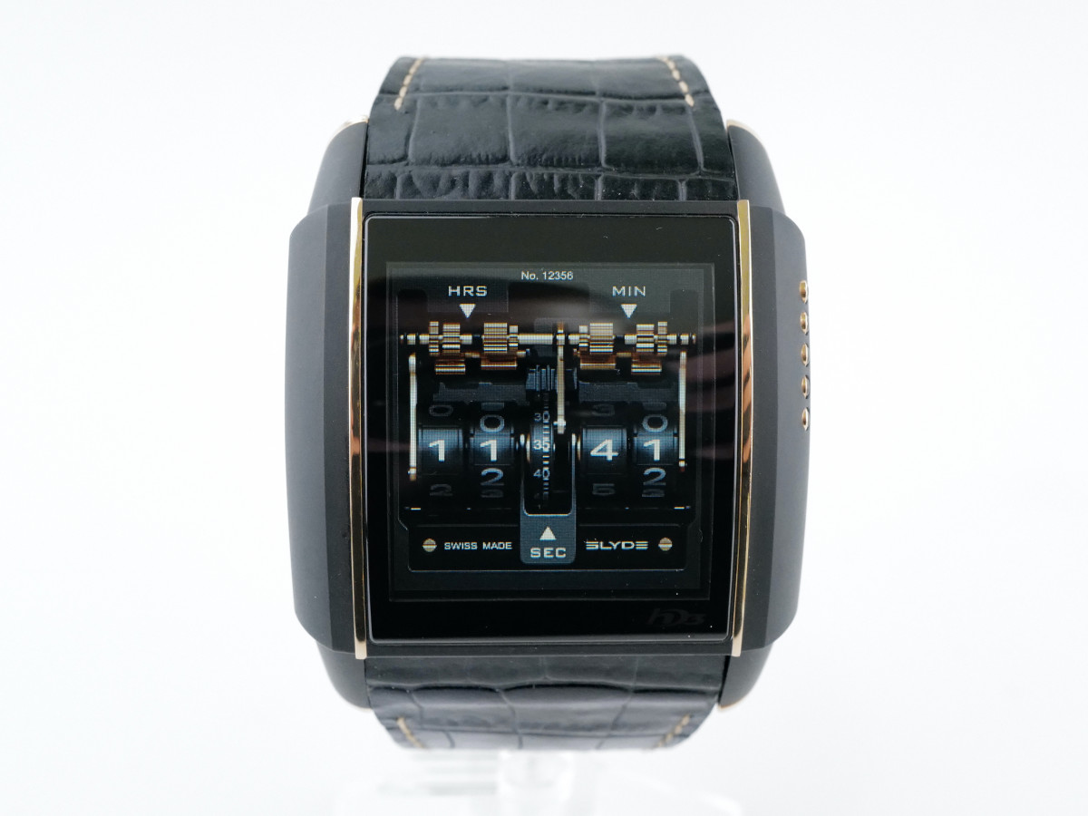 Швейцарские часы HD3 Slyde Full Black & Rose Gold