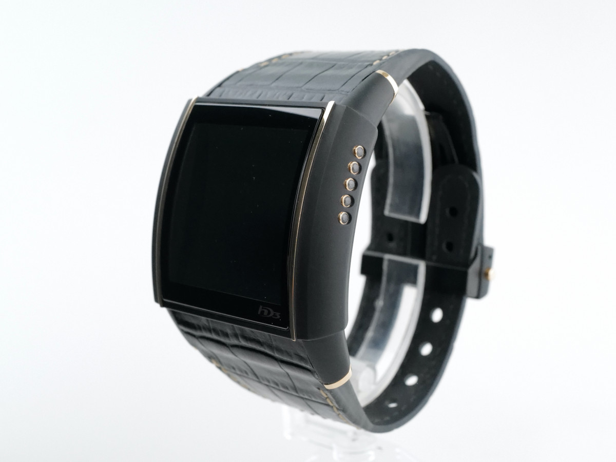 Швейцарские часы HD3 Slyde Full Black & Rose Gold