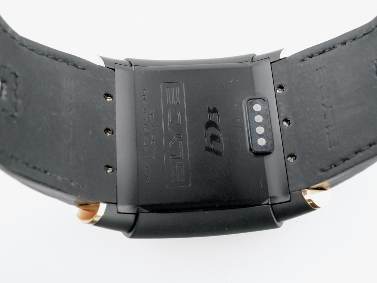 Швейцарские часы HD3 Slyde Full Black & Rose Gold