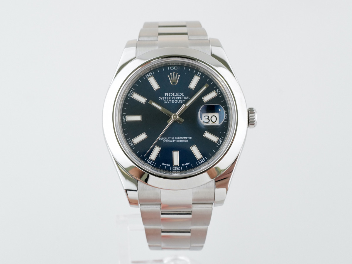 Швейцарские часы Rolex Datejust II 41 Blue Dial