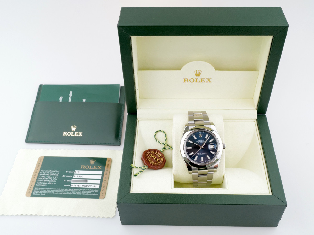 Швейцарские часы Rolex Datejust II 41 Blue Dial