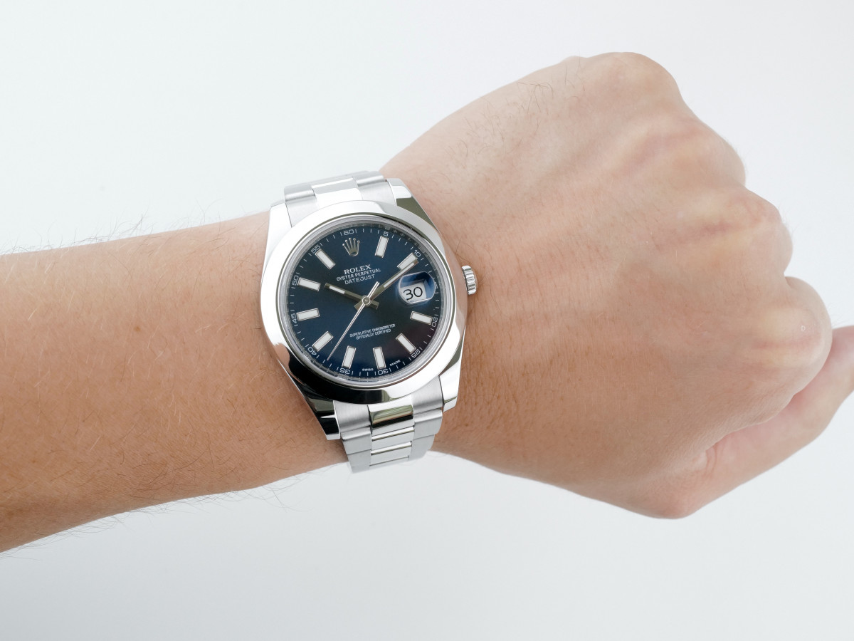 Швейцарские часы Rolex Datejust II 41 Blue Dial