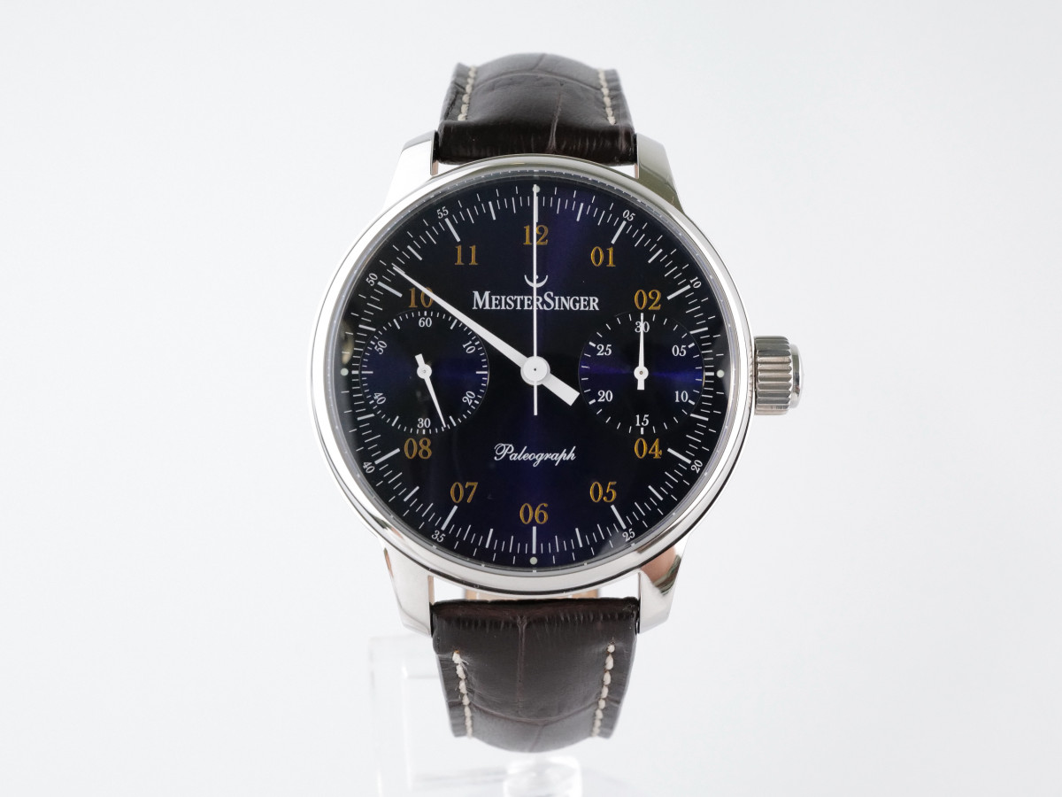 Швейцарские часы MeisterSinger Paleograph Blue Chronograph
