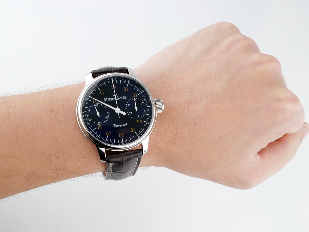 Швейцарские часы MeisterSinger Paleograph Blue Chronograph