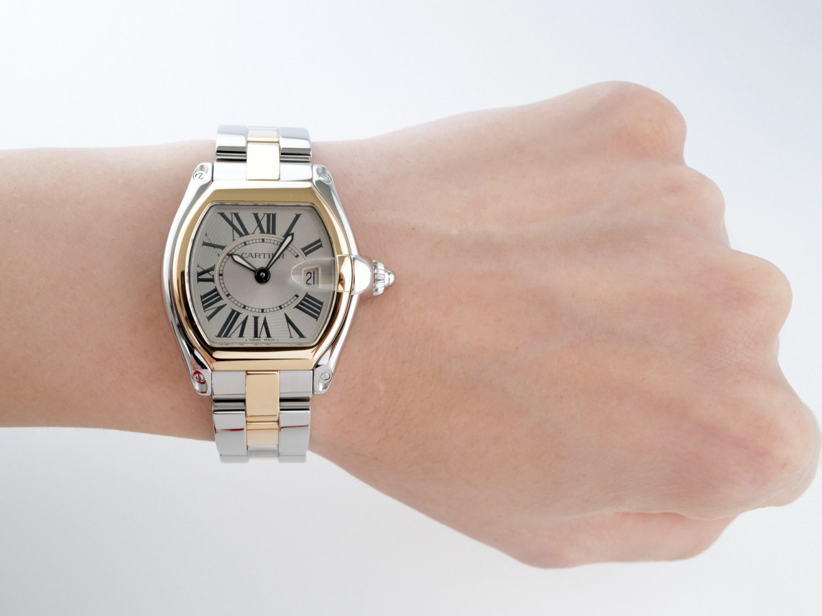 Швейцарський годинник Cartier Roadster Ladies Gold Steel