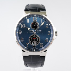 Швейцарские часы Ulysse Nardin Marine Maxi Chronometer Blue Dial Arabic Numerals