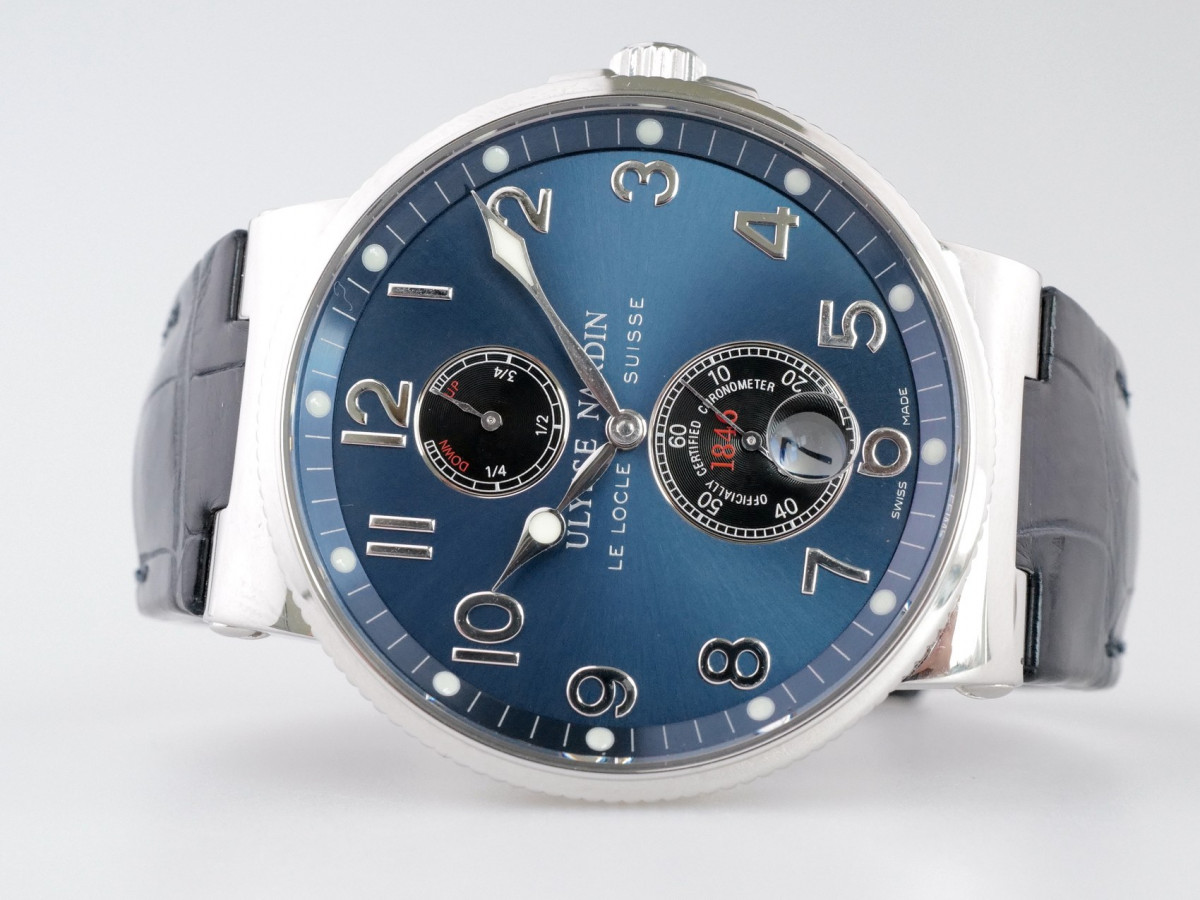 Швейцарские часы Ulysse Nardin Marine Maxi Chronometer Blue Dial Arabic Numerals