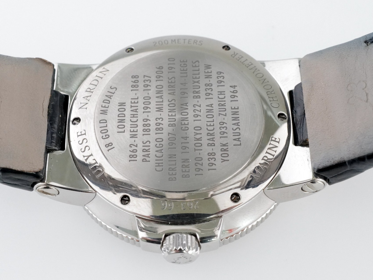 Швейцарские часы Ulysse Nardin Marine Maxi Chronometer Blue Dial Arabic Numerals