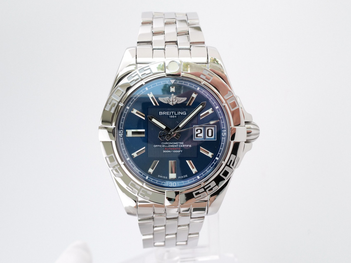 Швейцарские часы Breitling Galactic 41 Blue Dial