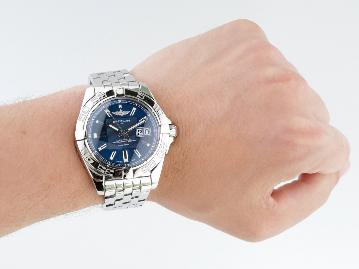 Швейцарские часы Breitling Galactic 41 Blue Dial