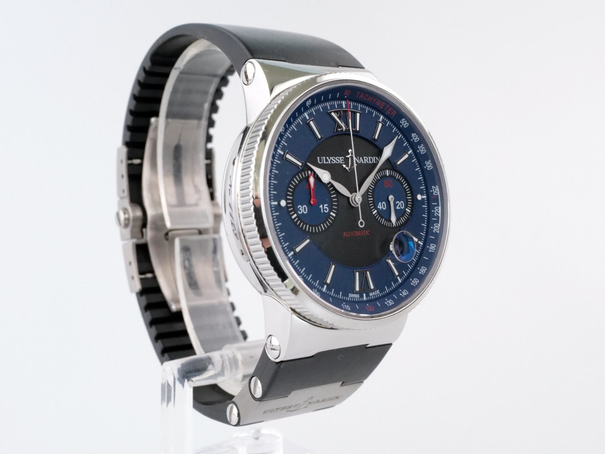 Швейцарские часы Ulysse Nardin Maxi Marine Chronograph Blue Dial