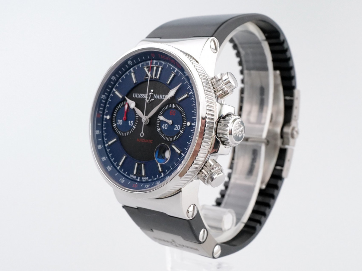 Швейцарские часы Ulysse Nardin Maxi Marine Chronograph Blue Dial