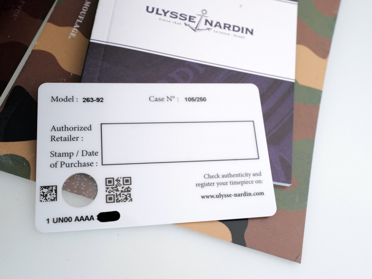 Швейцарський годинник Ulysse Nardin Maxi Marine Military Camouflage Limited