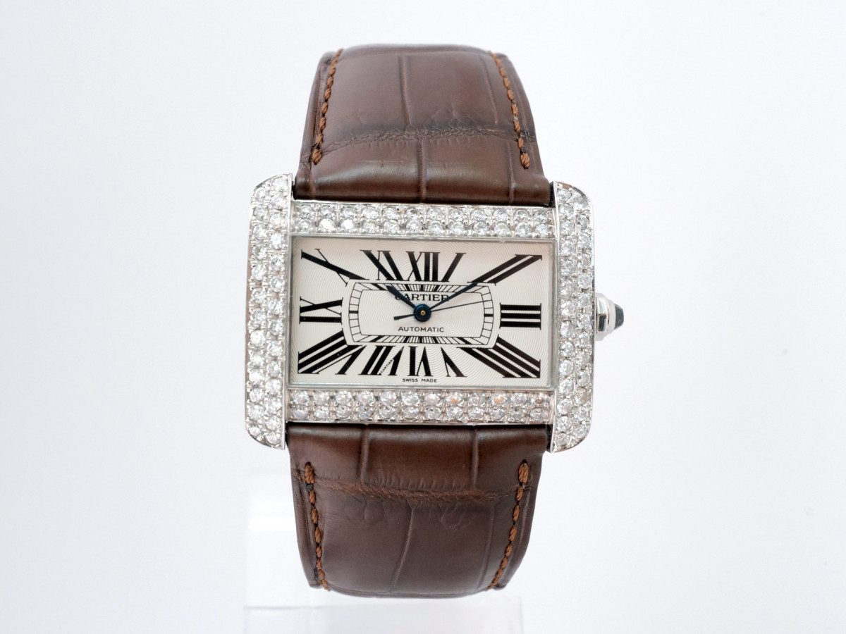 Swiss watch Cartier Tank Divan Diamonds