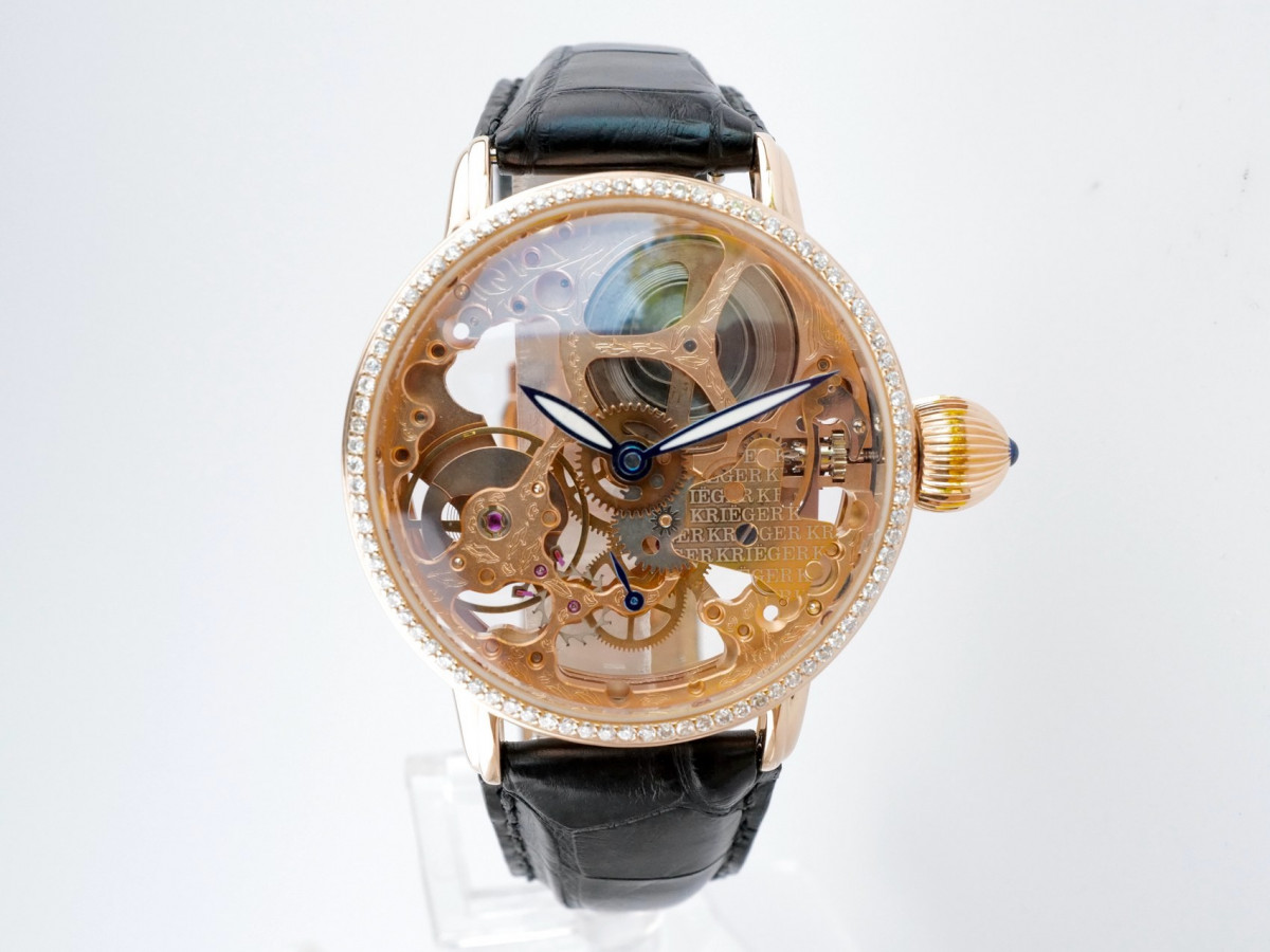 Швейцарские часы Krieger Gigantium Diamonds Skeleton Limited Manual Wind