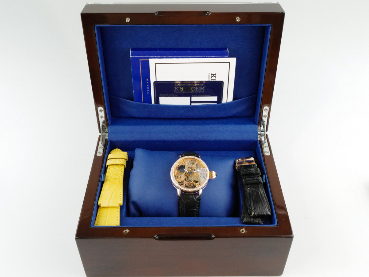 Швейцарские часы Krieger Gigantium Diamonds Skeleton Limited Manual Wind