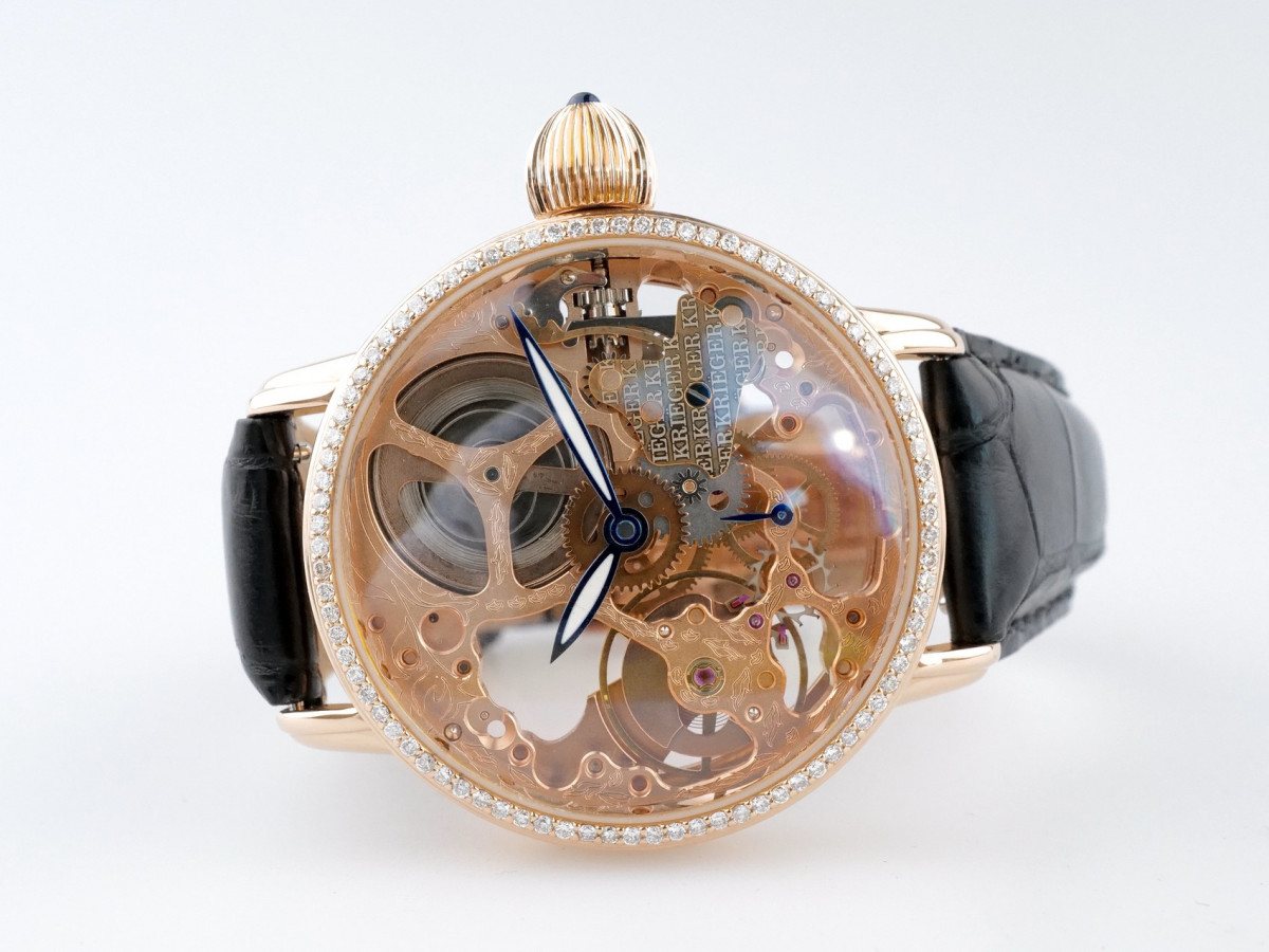 Швейцарские часы Krieger Gigantium Diamonds Skeleton Limited Manual Wind