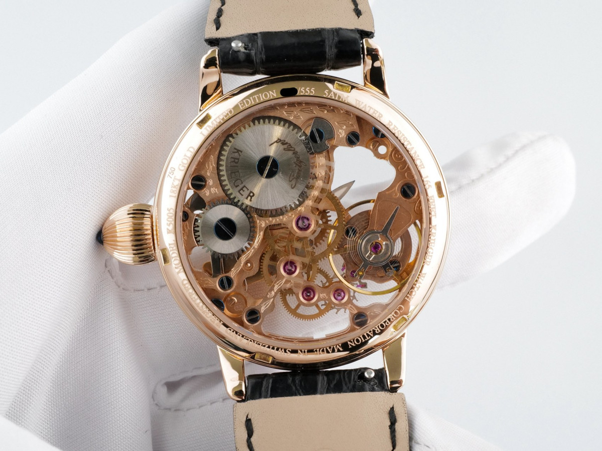 Швейцарские часы Krieger Gigantium Diamonds Skeleton Limited Manual Wind