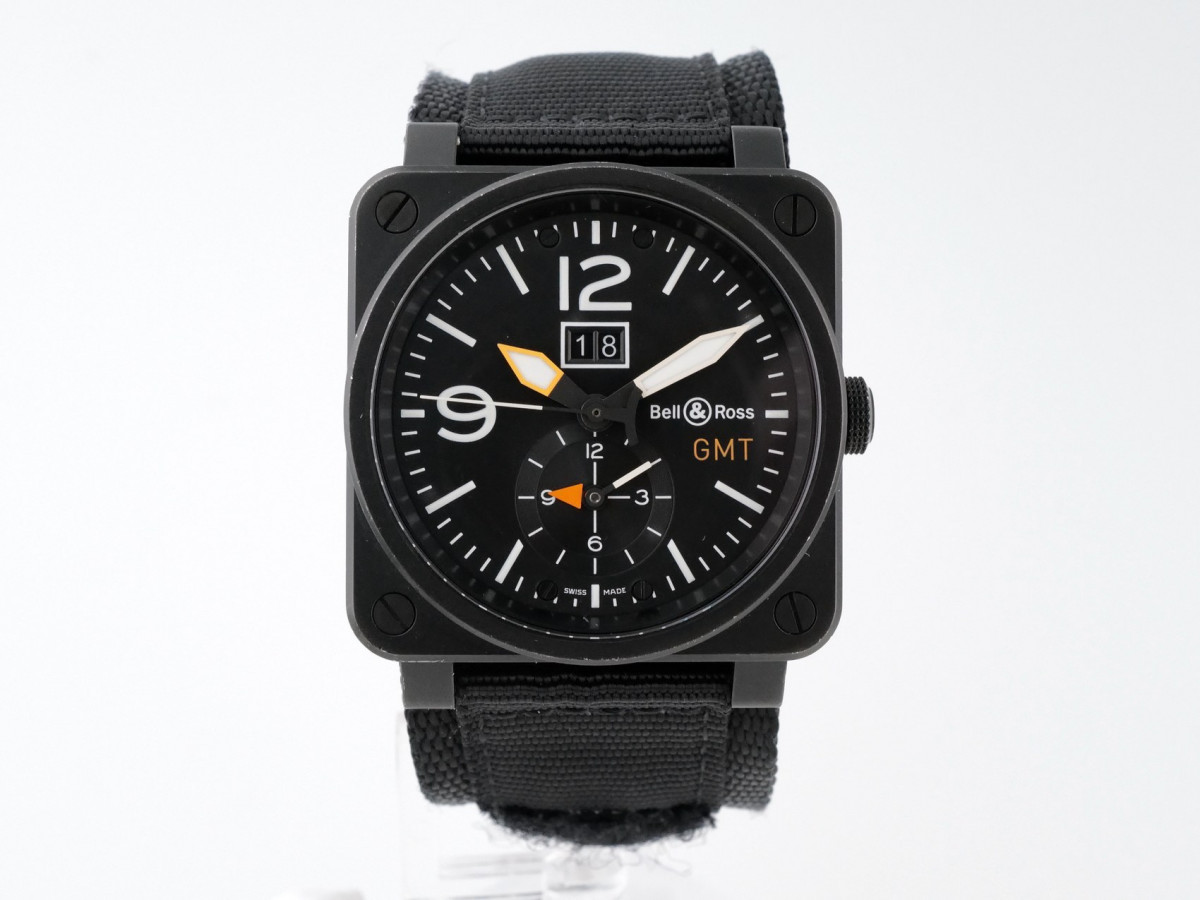 Швейцарские часы Bell & Ross Aviation GMT Carbon Fiber Dial