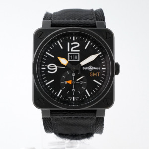 Швейцарские часы Bell & Ross Aviation GMT Carbon Fiber Dial