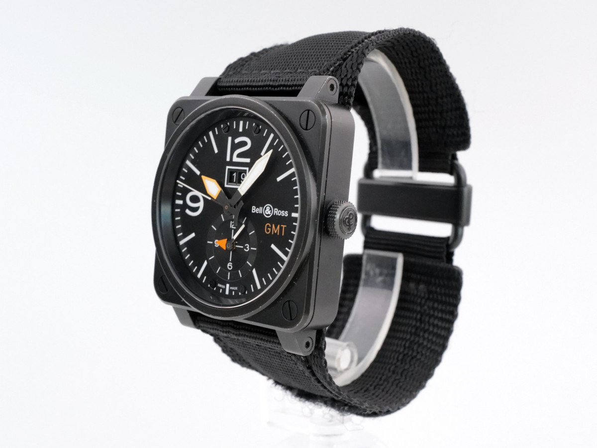 Швейцарские часы Bell & Ross Aviation GMT Carbon Fiber Dial