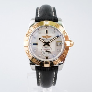 Swiss watch Breitling Galactic 36 Automatic Gold Steel Diamonds