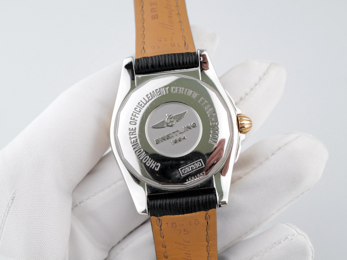 Швейцарський годинник Breitling Galactic 36 Automatic Gold Steel Diamonds