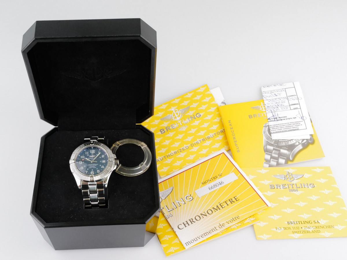 Swiss watch Breitling SuperOcean Automatic Chronometer Blue Dial