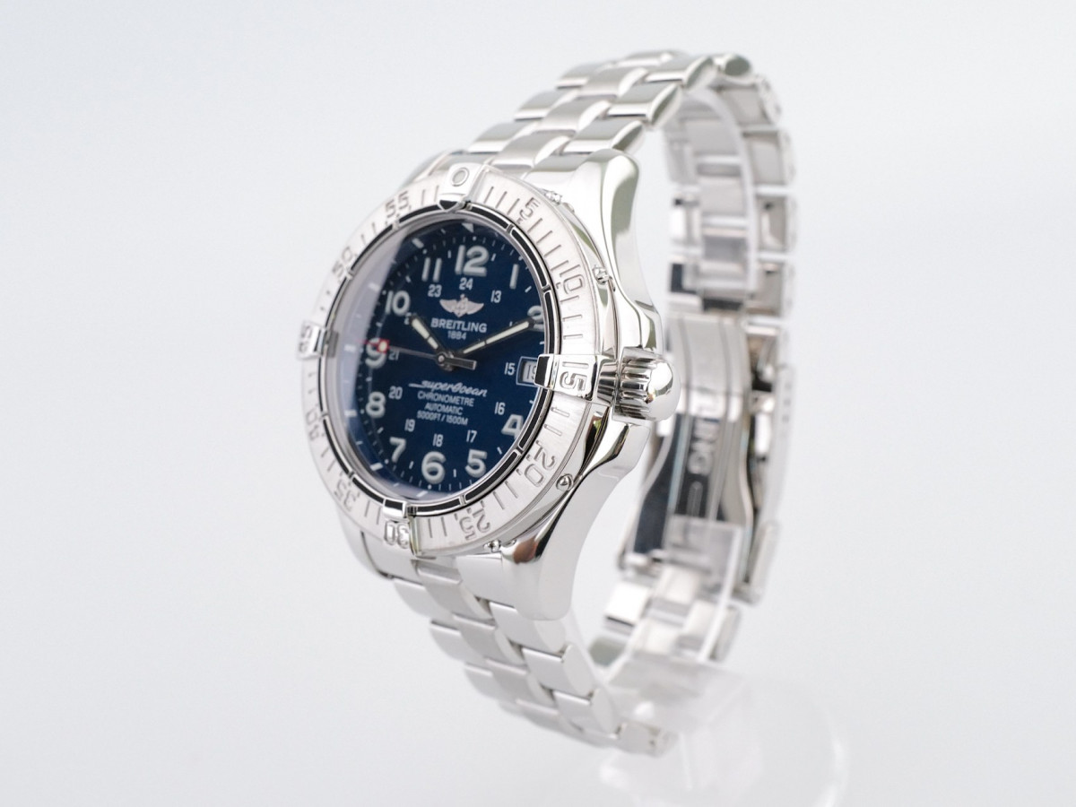 Swiss watch Breitling SuperOcean Automatic Chronometer Blue Dial