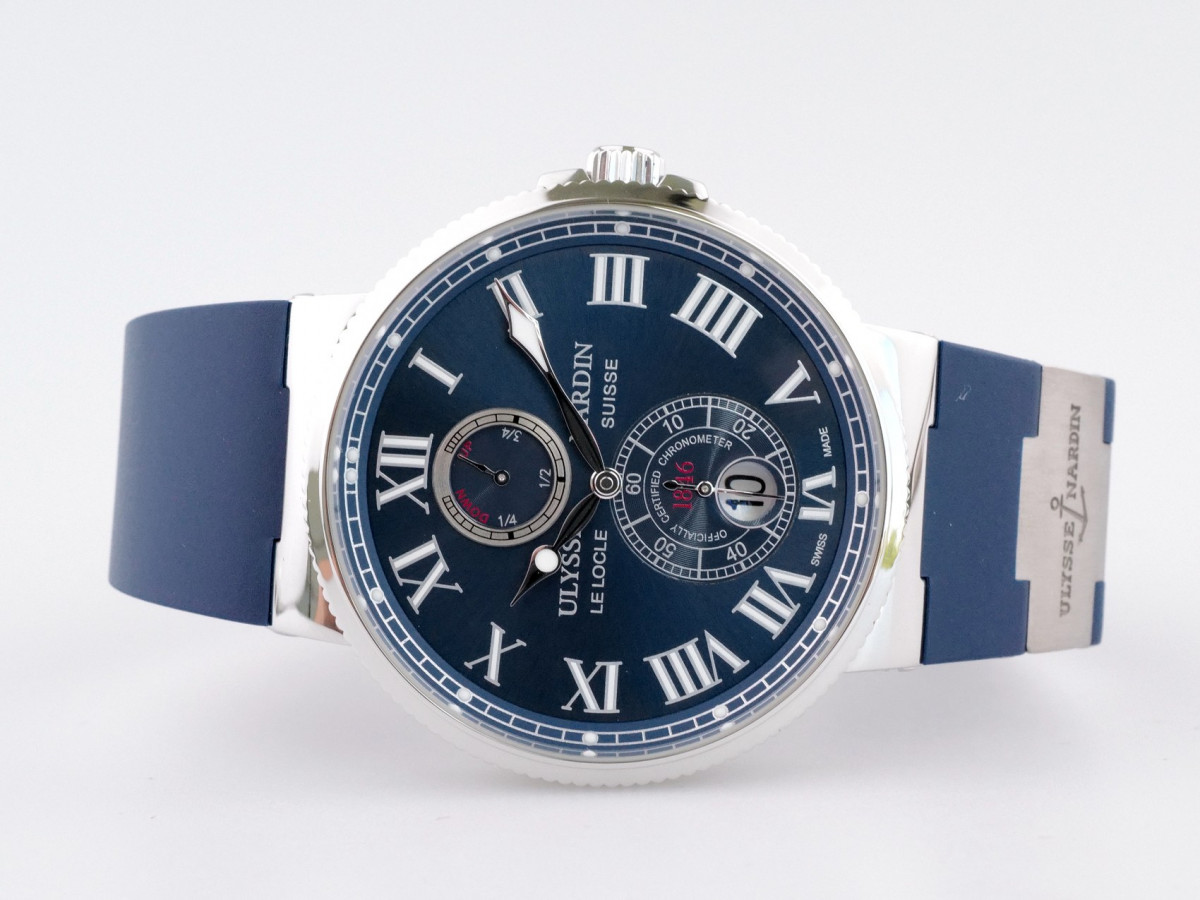 Швейцарские часы Ulysse Nardin Maxi Marine Chronometer 43 Blue Dial