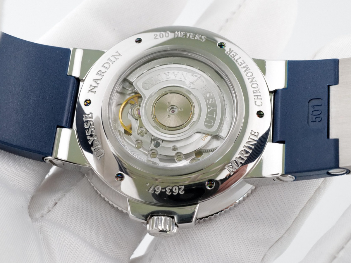 Швейцарские часы Ulysse Nardin Maxi Marine Chronometer 43 Blue Dial