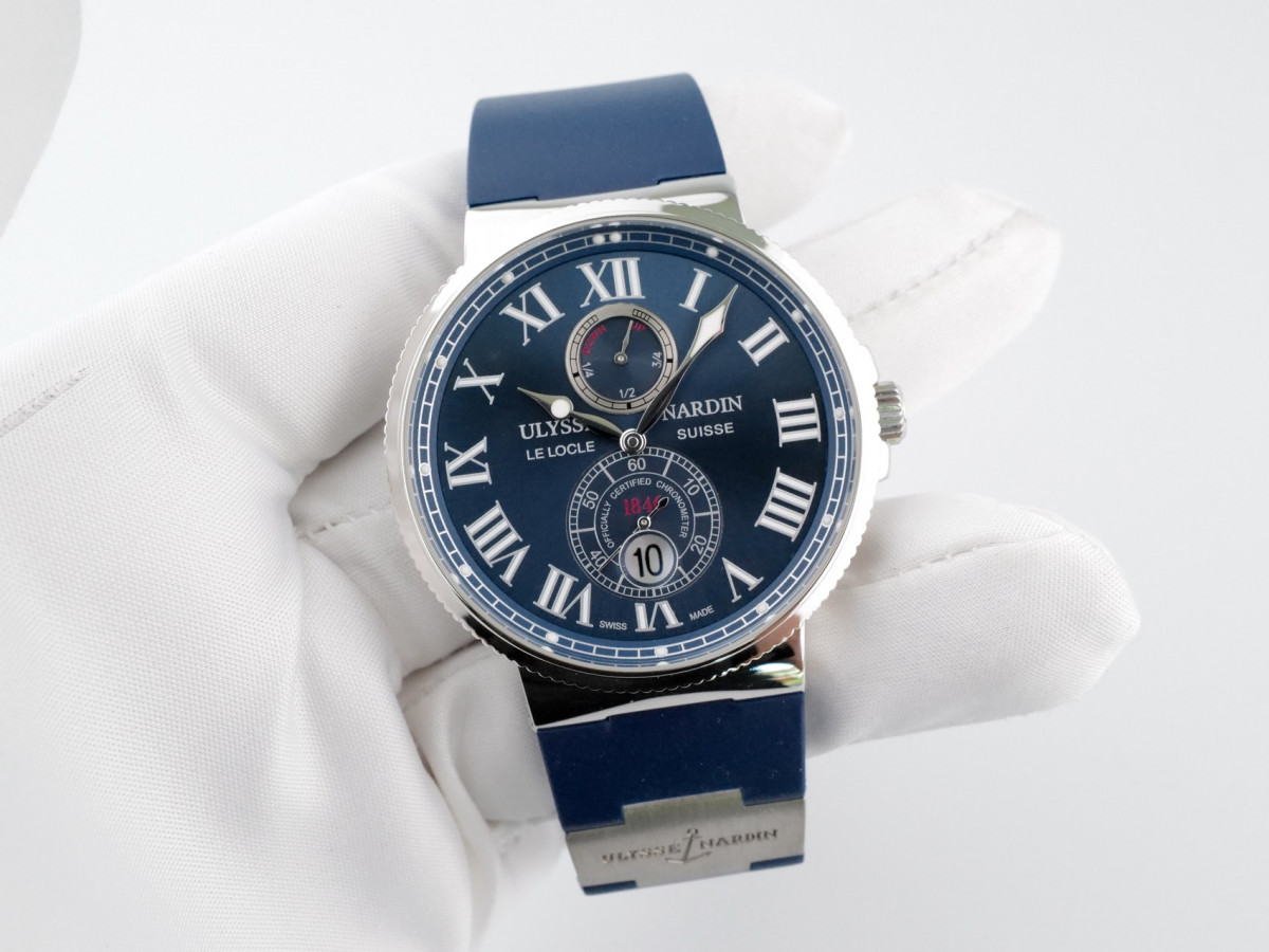 Швейцарские часы Ulysse Nardin Maxi Marine Chronometer 43 Blue Dial