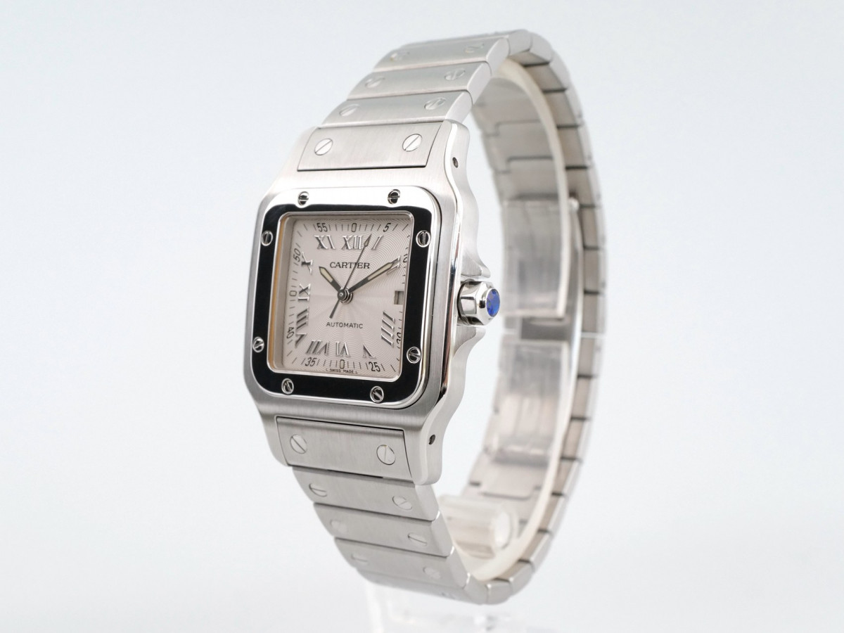 Swiss watch Cartier Santos Galbee Applied Indexes